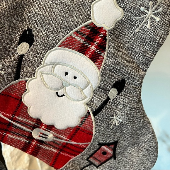 Festive Plaid Christmas Stockings Set of 2 - Picture 3 of 5